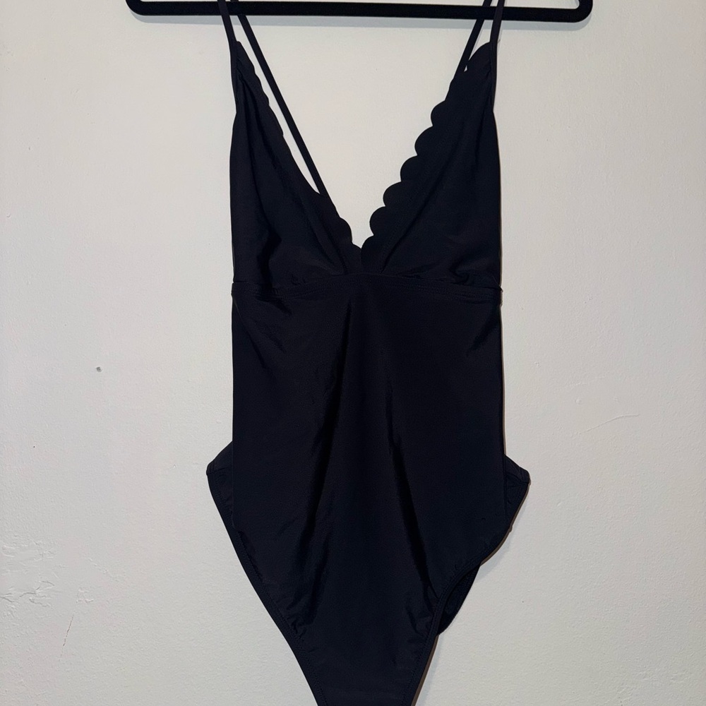 Midnight Black Swimwear Onepiece